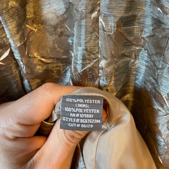 Donna Ricco Midi Dress in Gold size 4 - Picture 4 of 5